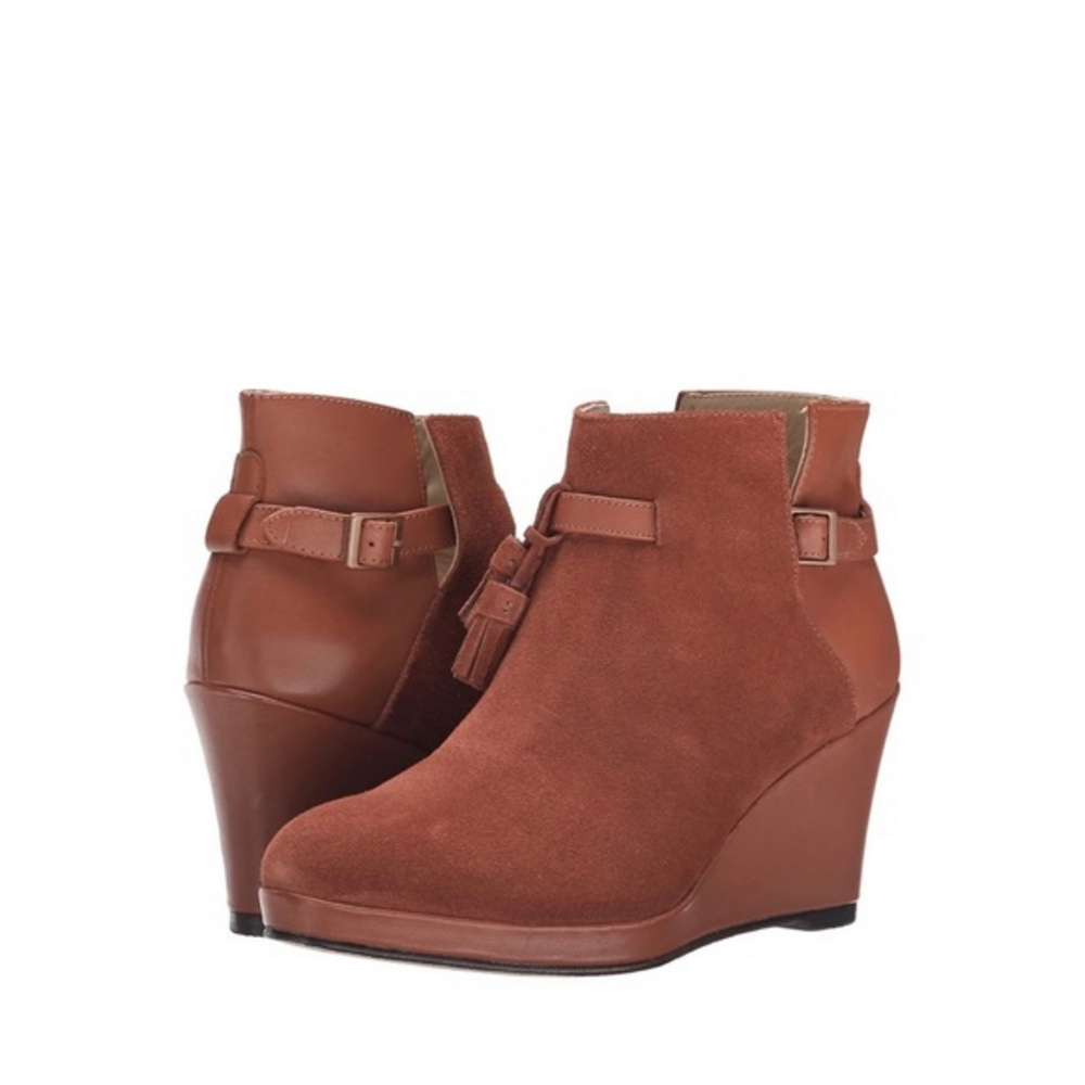 Wolverine 1000 Mile‎ Wedge Suede Tassel Ankle Boots